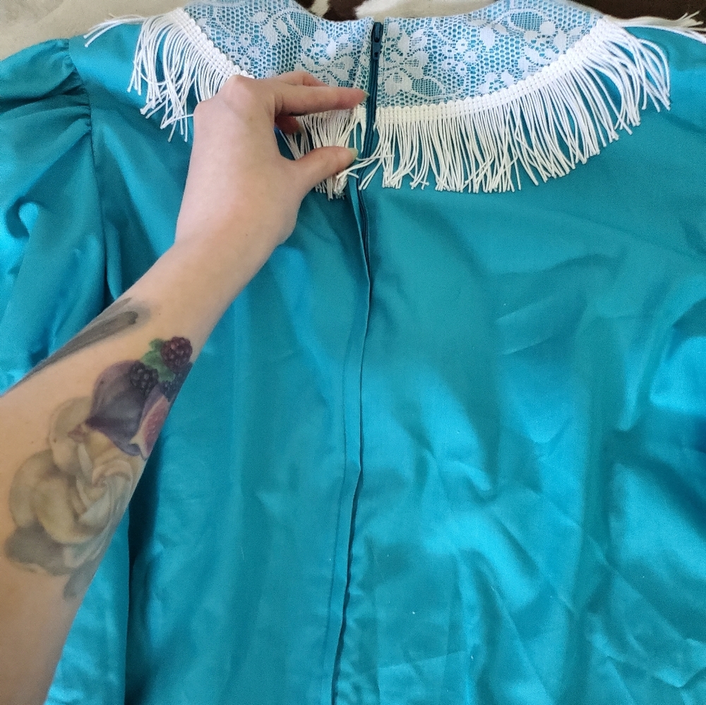 🤠 Vintage Malco Modes Western Wear square dancing skirt set size large - Picture 10 of 12